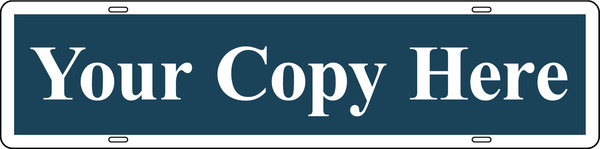 Custom Sign Rider, 6h x 24w, Steel