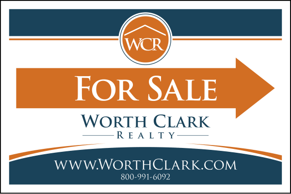 Directional For Sale Sign Panel, 12h x 18w, 4mm Corrugated Plastic