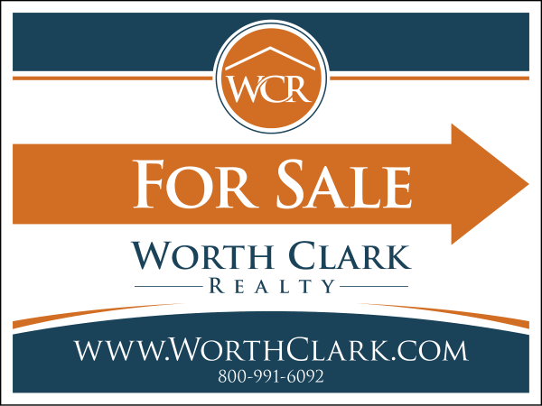 Directional For Sale Sign Panel, 18h x 24w, 4mm Corrugated Plastic