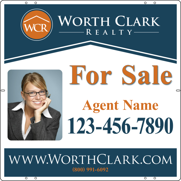 Reflective Photo Sign Panel, 24h x 24w, Steel