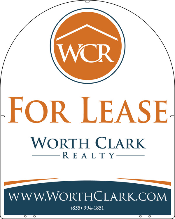 Arc Shape Office Sign Panel, 30h x 24w, Steel