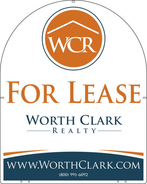 Reflective Arc Shape Office Sign Panel, 30h x 24w, Steel