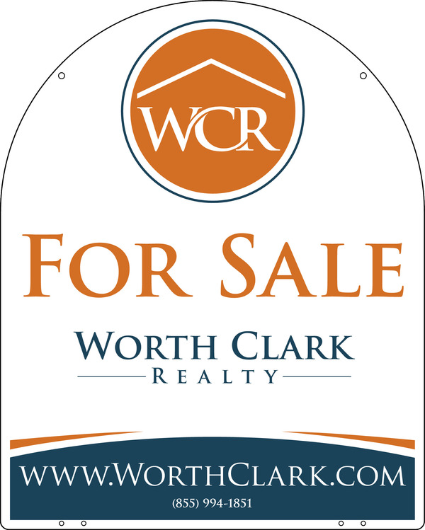 Arc Top Hanging Office Sign Panel, 30h x 24w, Steel